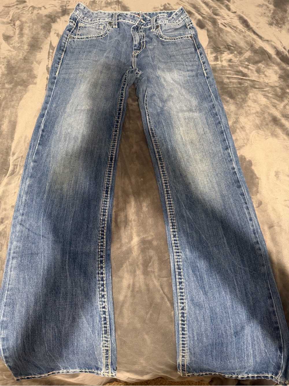 Rock & Republic Men's Light Blue Bootcut Jeans